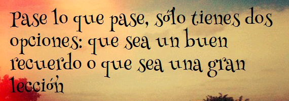 que sea lo que sea